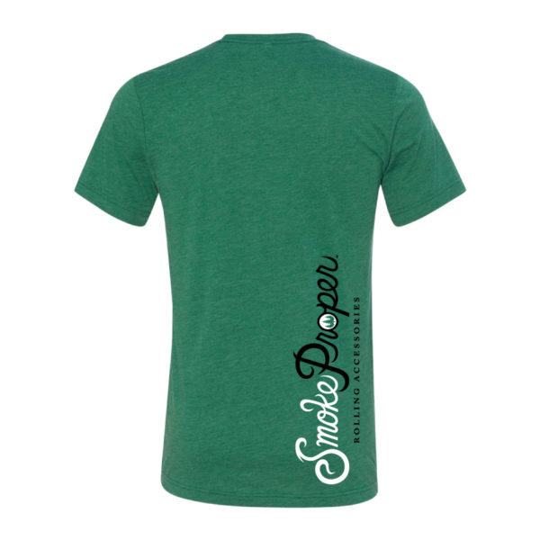 Forest Green - Smoke Proper T-shirt Sprinkle Design (Back)